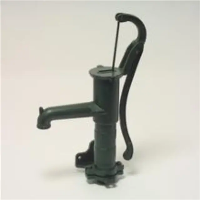 Korting Handpomp gietijzer 1 1/4 inch binnendraad groen type standaard muurflens