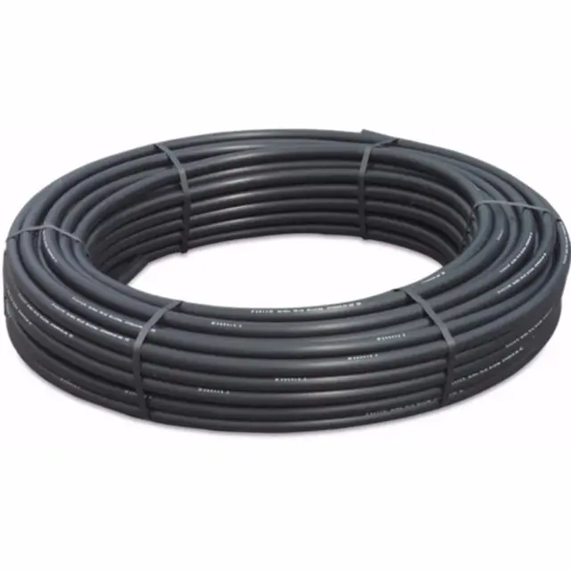 Tijdelijk Beschikbaar Drukbuis PE100 50 mm x 3,0 mm glad SDR17 10bar zwart/blauw 100m KIWA