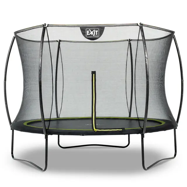 EXIT Trampoline Silhouette Regular Zwart - Ø 305 cm Safety Net Beste Prijs
