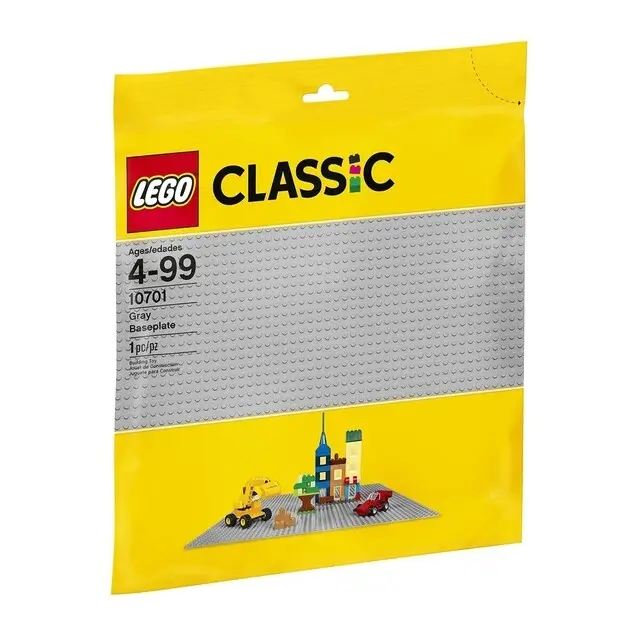 LEGO Classic 10701 - Grijze bouwplaat Luxe