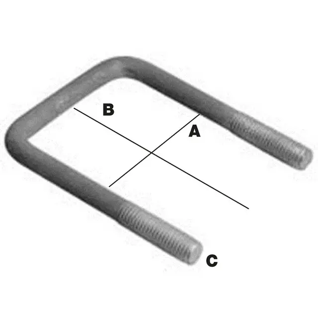 Gereduceerde Prijs Draadbeugel M12 (Rechthoekig) - 82 x 120 MM