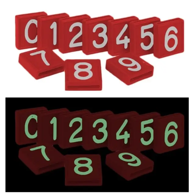 CRS 1 Kokernummer (Rood / Glow in the Dark / Nummer 5) - Box A 10 Stuks Nieuw Model