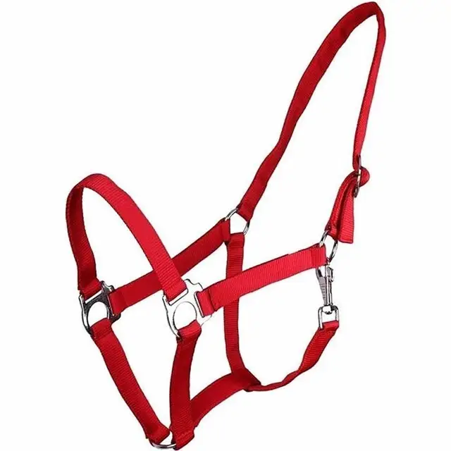 Tijdelijk Beschikbaar QHP Halster Schuif Fel Rood - Full