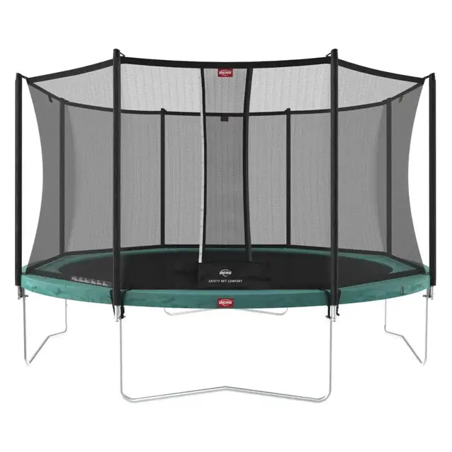 BERG Favorit Regular Trampoline Rond 430 x 430 Groen - Met Veiligheidsnet Comfort Betaalbaar