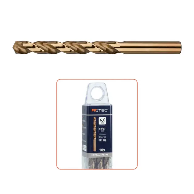 Rotec HSS-E Spiraalboor Type '111' DIN 338 N - 脴7,5 - 10 stuks Geld-Terug-Garantie
