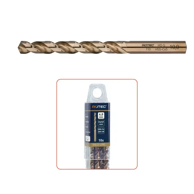Nieuw Rotec HSS-E Spiraalboor Type '110' DIN 338 HD-S - 脴6,5 mm - 10 stuks