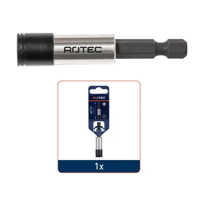 Rotec SLIM Magnetische Bithouder - Met Snelspan - E6.3 x 61 mm Limited Edition