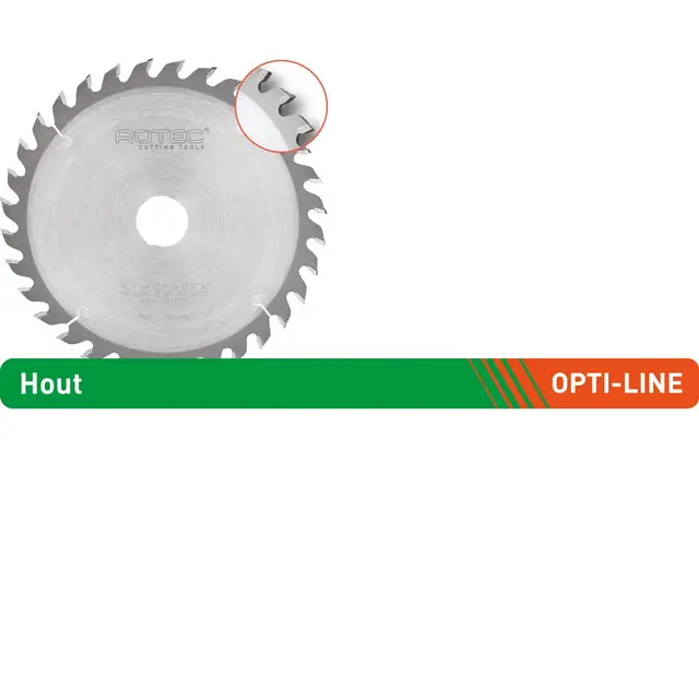 Rotec Opti-line HM Cirkelzaagblad - 48-tands - 脴160 x 2,2 x 20 mm - WZ Aanbieding