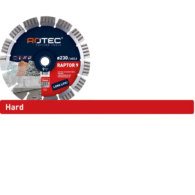 Beste Prijs Rotec Diamantzaagblad Raptor 9 - 脴180 x 22,2 mm