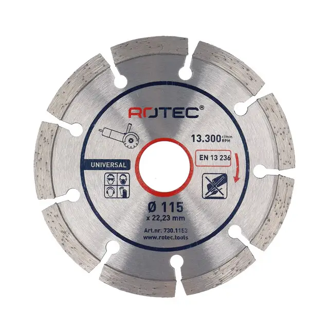 Rotec Diamantzaagblad Type '730 Universeel Opti-Line - 脴125 x 2,0 x 22,2 mm - 12 stuks Premium
