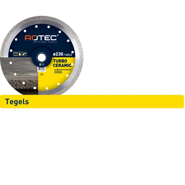 Rotec Diamantzaagblad Turbo Ceramic - 脴350 x 25,4 mm Bestseller