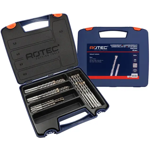 Rotec SDS+ Hamerborenset Type '200 V-Breaker - 脴6-12 mm - 40-delig Exclusief