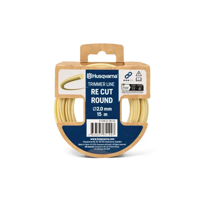 Maaidraad Re Cut Rond 2,0mm 15m Beige Verpakking Husqvarna Exclusieve Aanbieding
