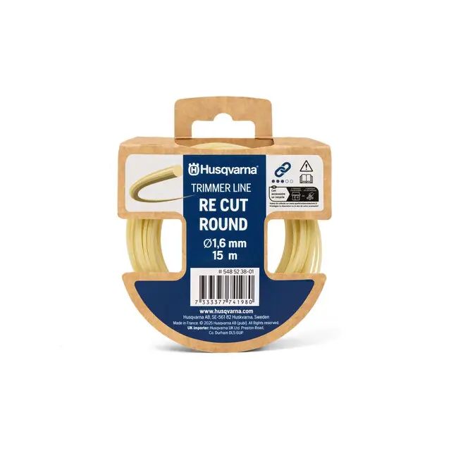 Meest Verkocht Maaidraad Re Cut Rond 1,6mm 15m Beige Verpakking Husqvarna
