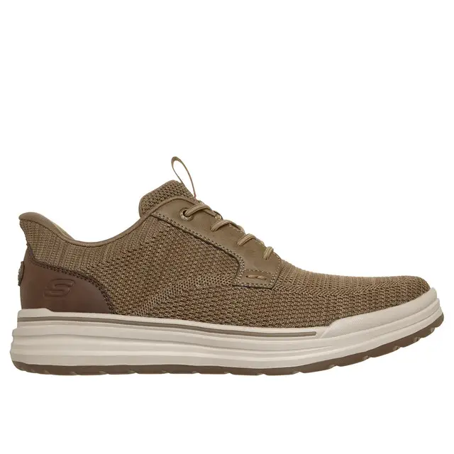 Nieuwe Collectie Skechers Slip-Ins Taupe Knitted Mesh Maat 45