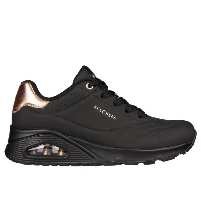 Snelle Levering Skechers UnoGolden Air Black Durabuck Mesh Trim Maat42