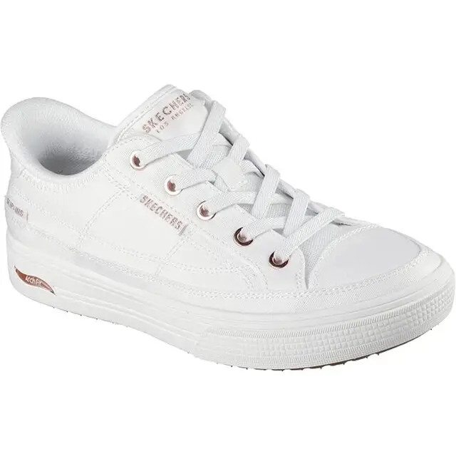 Trendy Skechers Slip-Ins White Canvas Maat 36