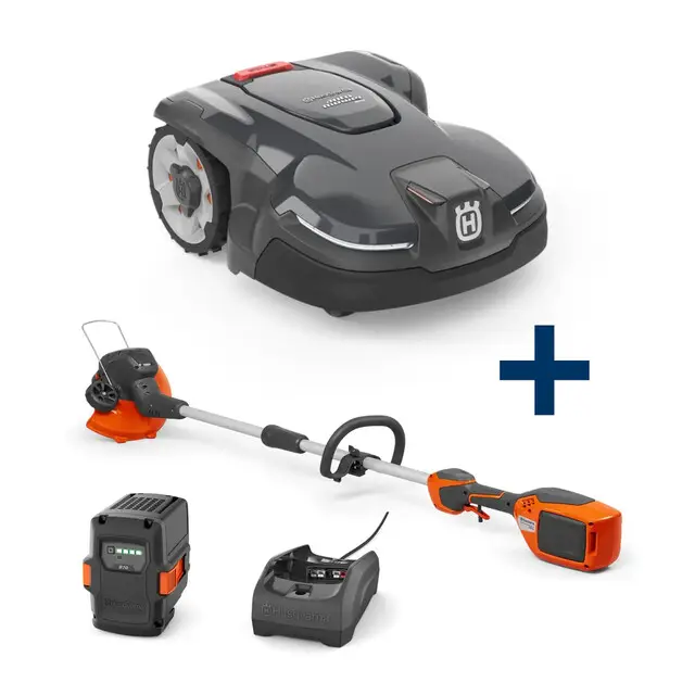 Hete Deal Husqvarna Automower 405X + Accutrimmer Incl. Accu en Lader