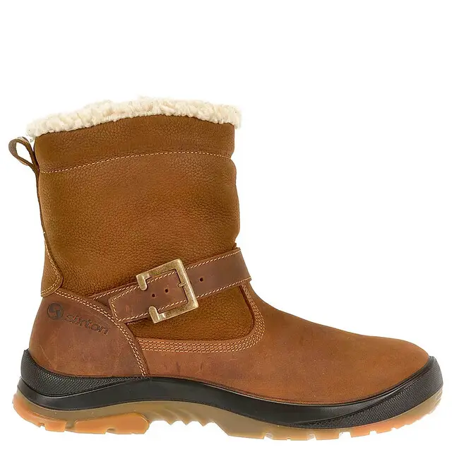 Limited Edition Sixton Peak Werklaars Moena S3 Bruin Wol Gevoerd Maat 40