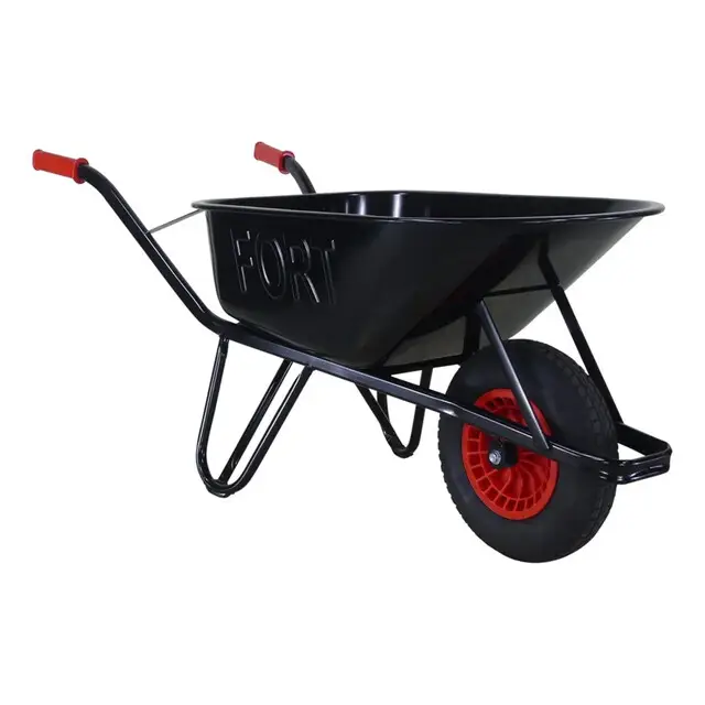 Altrad Fort Bouw-80 GO 4ply Kruiwagen - Zwart - 80 Liter Tijdelijk Beschikbaar