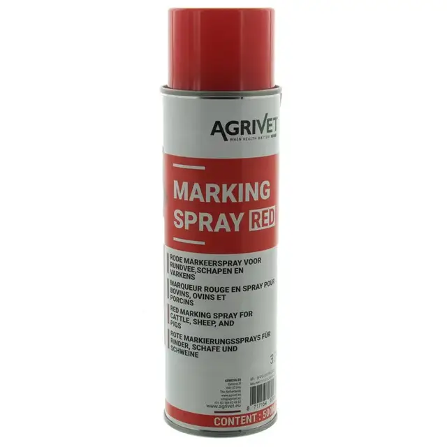 Marking Spray 500ml Agrivet - Rood Snelle Levering