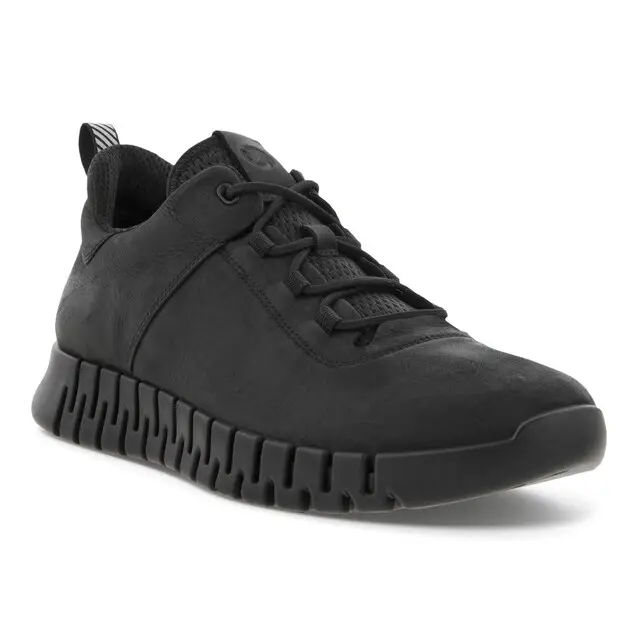 ECCO GRUUV M SNEAKER LEA zwart maat 42 Koop Online