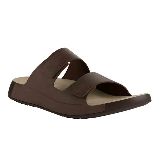ECCO Cozmo Sandalen Heren Lea Potting Soil - Maat 41 Uitverkoop
