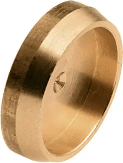 Bonfix knelkoppeling - Afsluitplaat - 22mm - Messing Nieuw Model