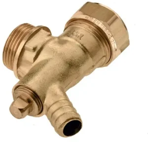 Bonfix knelkoppeling - Kniekoppeling met aftapgelegenheid buitendraad x knel - 1/2“ x 15mm - Messing Betaalbaar