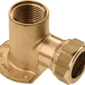 Bonfix knelkoppeling - Muurplaat - binnendraad - 1/2“ x 22mm - Messing Shop Nu