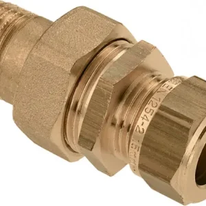 Bestel Nu Bonfix knelkoppeling - Radiatorkoppeling recht met buitendraad - 1/2“ x 15mm - Messing
