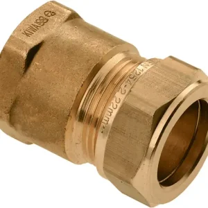 Weekendaanbieding Bonfix knelkoppeling - Schroefbus - 3/8“ x 8mm - Messing