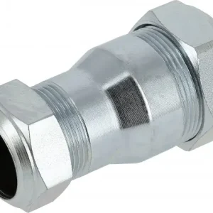 Bonfix Staalverzinkte knelfitting - Rechte verloopkoppeling 104 - 2 x knel - 22mm x 15mm Nieuwe Collectie