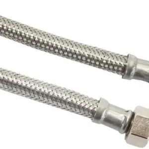 Flexibele aansluitslang - rvs gevlochten - binnendraad x buitendraad - 3/8“ - DN8 - lengte 50cm Gratis Retour