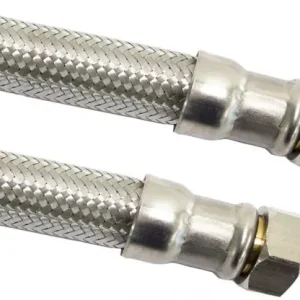 Bulkbestelling Flexibele aansluitslang - rvs gevlochten - binnendraad x binnendraad - 1“ - DN25 - lengte 40cm