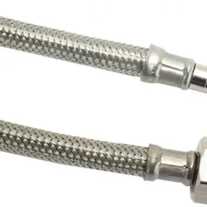 Garantie Inbegrepen Flexibele aansluitslang - rvs gevlochten - binnendraad x buis - 3/8“ x 10mm - DN8 - lengte 60cm