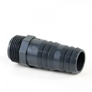 Nieuwe Collectie Druk PVC slangtule met buitendraad - 1/4“ x 12-14mm - 10 bar