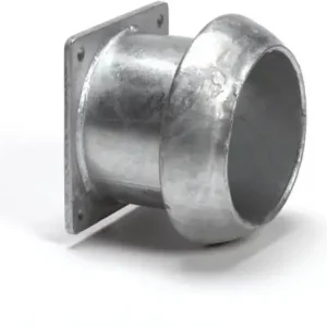 Alleen Vandaag Dallai V-deel+buis x vierkantflens - type C - verzinkt - 133x120mm