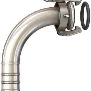 Dallai bocht 90gr M-deelxslangtule - type C - verzinkt - 133 x 125 mm Dagaanbieding