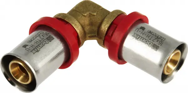 Alleen Vandaag Bonfix Perskoppeling - 2x Alu-pers - Kniekoppeling - 16 x 16mm