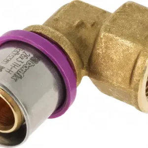 Actieprijs Bonfix Perskoppeling - 1x Alu-pers 1x Binnendraad - Kniekoppeling - 1“ x 26mm