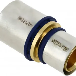 Weekendaanbieding Bonfix Perskoppeling - 2x Alu-pers - Rechte verloopkoppeling - 40 x 26mm