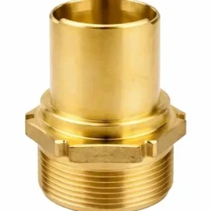 Garantie Inbegrepen Tankwagenkoppeling met gladde Slangtule - Messing - 32mm x 1-1/4“ buitendraad