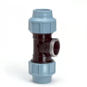Merkproduct Schroef t-stuk voor PE/tyleen - 16mm x 1/2“ Binnendraad - 16 bar