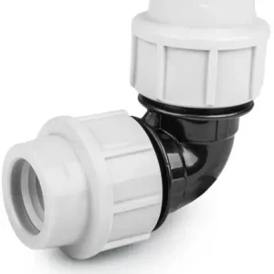Knie 90gr voor PE/tyleen - 50mm - 16 bar Beperkte Voorraad