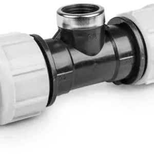 Betrouwbaar Schroef t-stuk voor PE/tyleen - 25mm x 1/2“ binnendraad - 16 bar