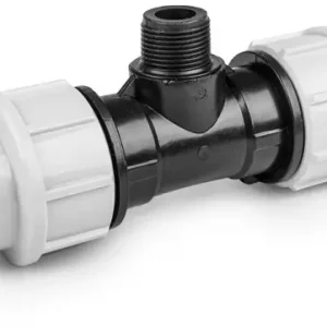 Draad t-stuk voor PE/tyleen - 40mm x 1“ buitendraad - 16 bar Shop Nu