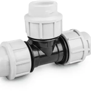 Exclusief T-stuk voor PE/tyleen - 50mm - 16 bar