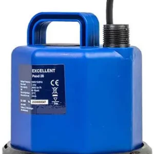 Rechtstreeks Van De Fabrikant Dompelpomp zonder vlotter - vlak zuigend - KIN pumps - Pond 28 - kunststof - 230 volt (Max. capaciteit 2,7m³/h)