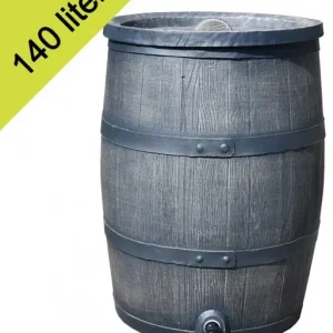 Lage Prijs Roto regenton 140 liter bruin met 3/4" messing